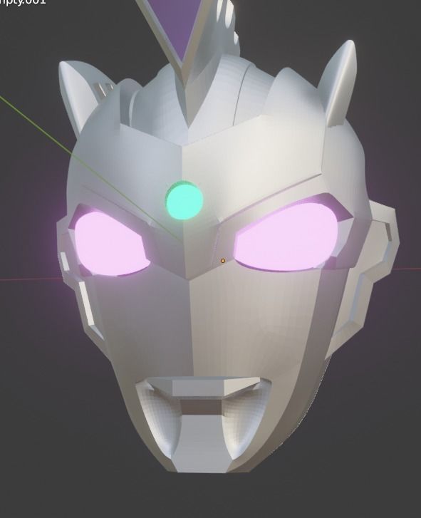 Ultraman Z Alpha Edge 3D printable helmet for cosplay 3D print model_3