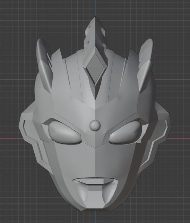 Ultraman Z Alpha Edge 3D printable helmet for cosplay 3D print model_15