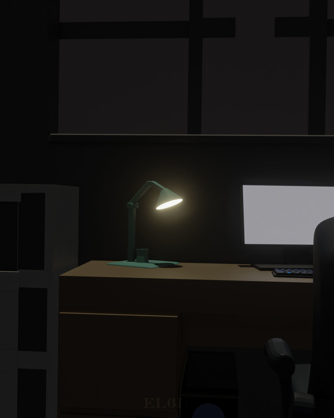 SImple Room  3D model_2