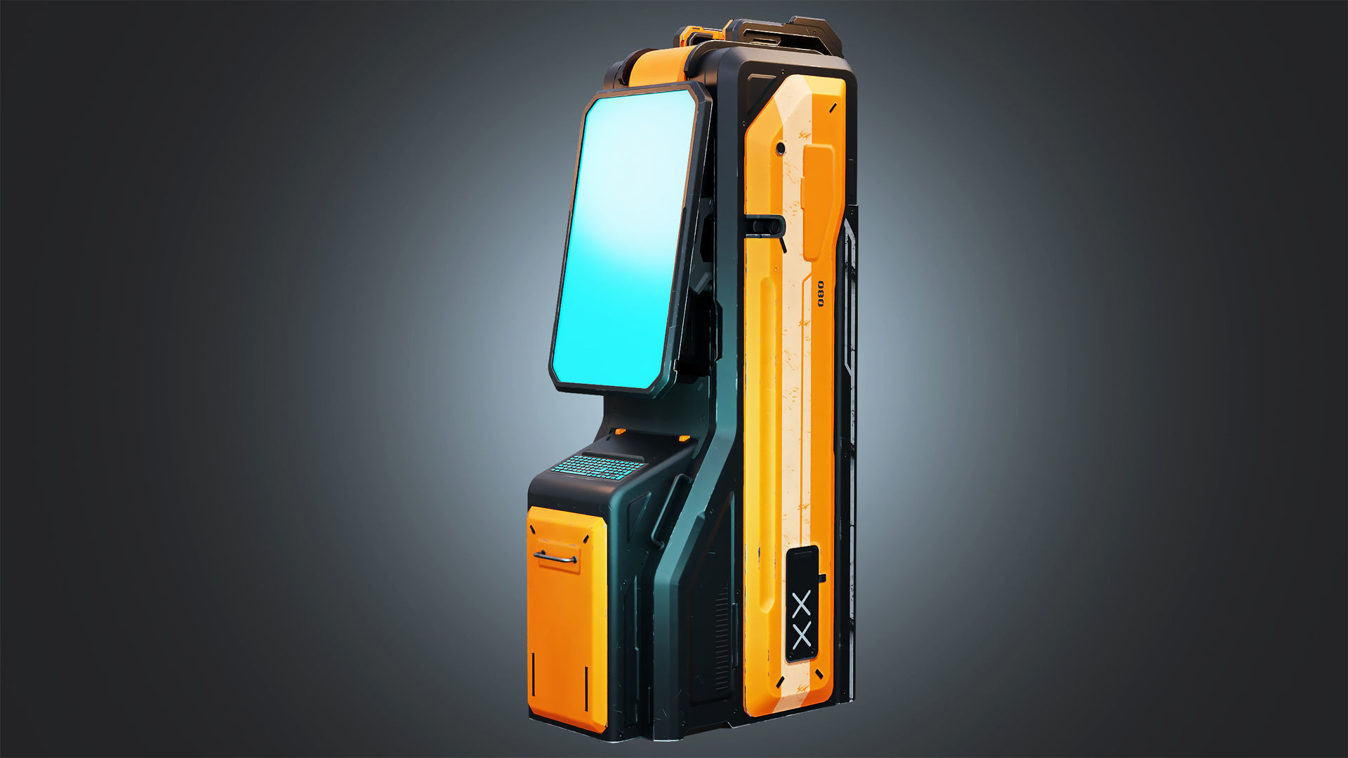 Sci-fi Termina Low-poly 3D model_3