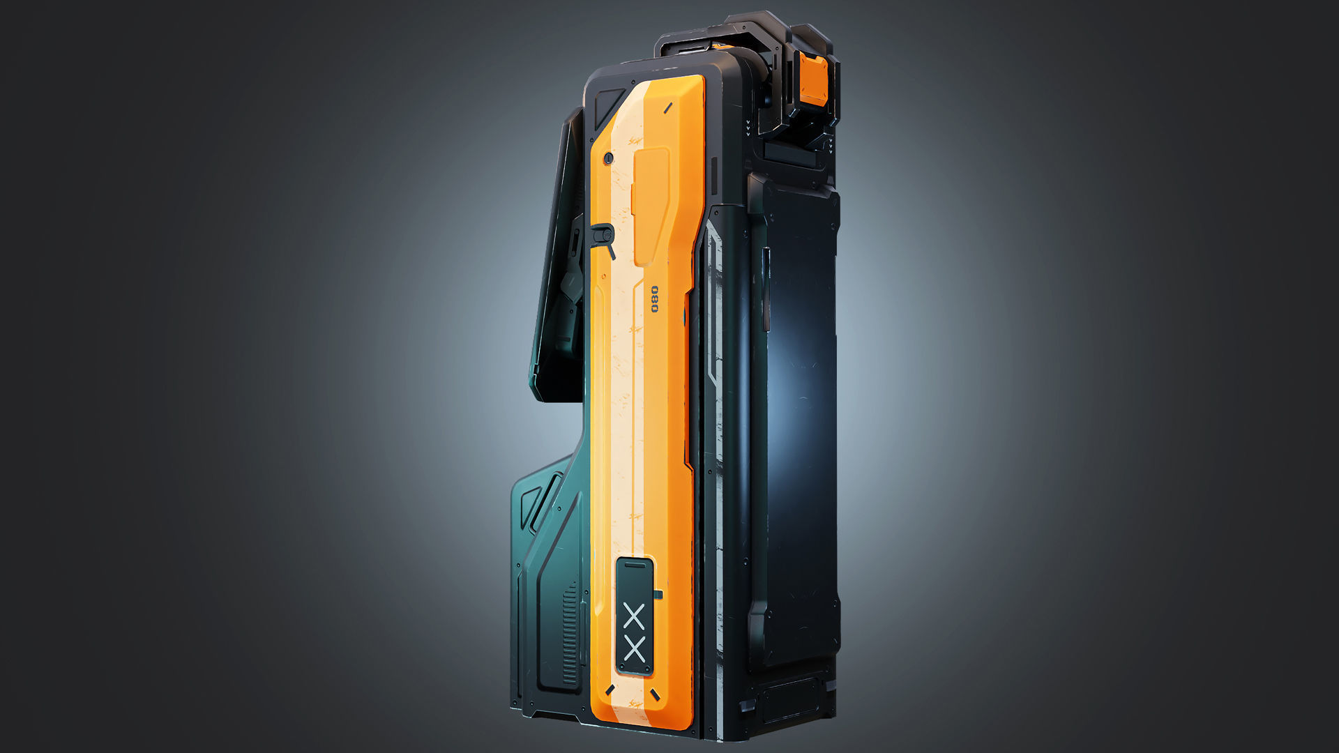 Sci-fi Termina Low-poly 3D model_4