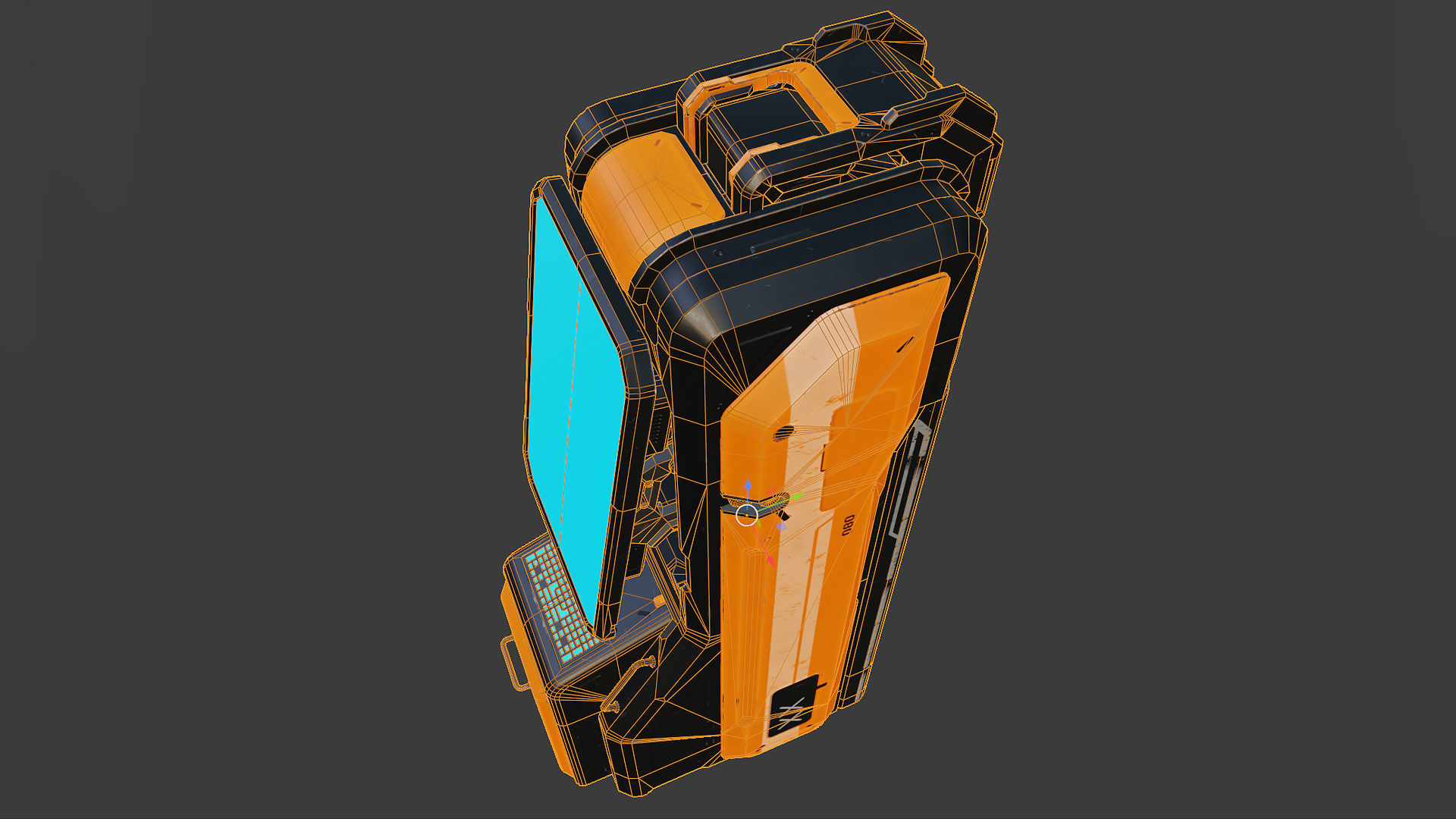 Sci-fi Termina Low-poly 3D model_6