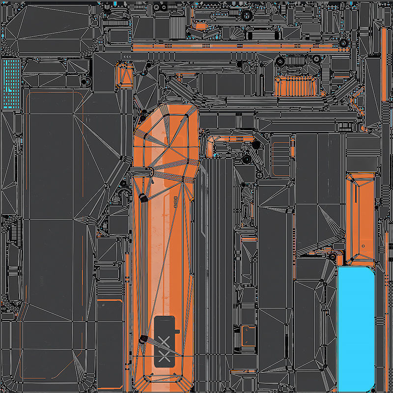 Sci-fi Termina Low-poly 3D model_7