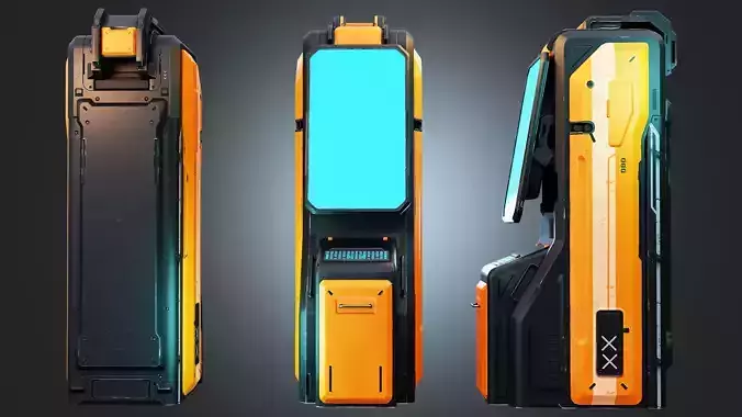 Sci-fi Termina Low-poly 3D model