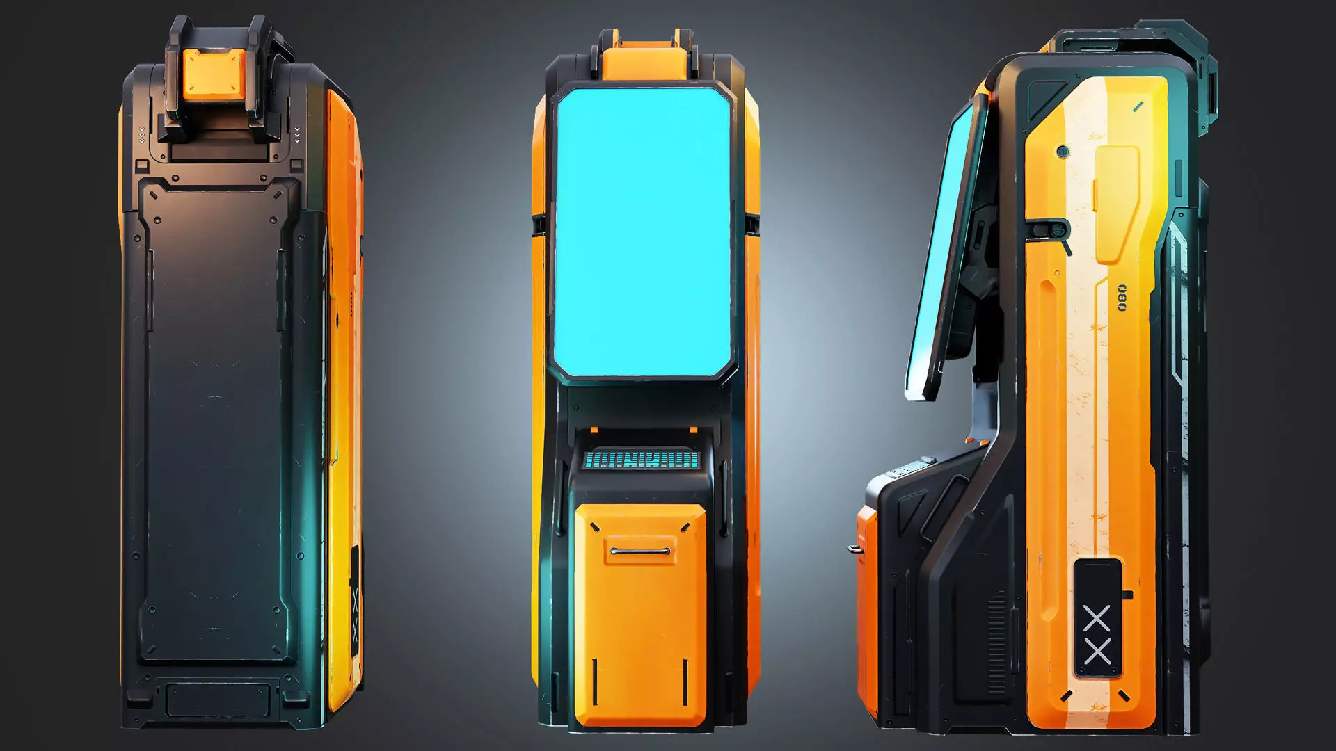 Sci-fi Termina Low-poly 3D model_0