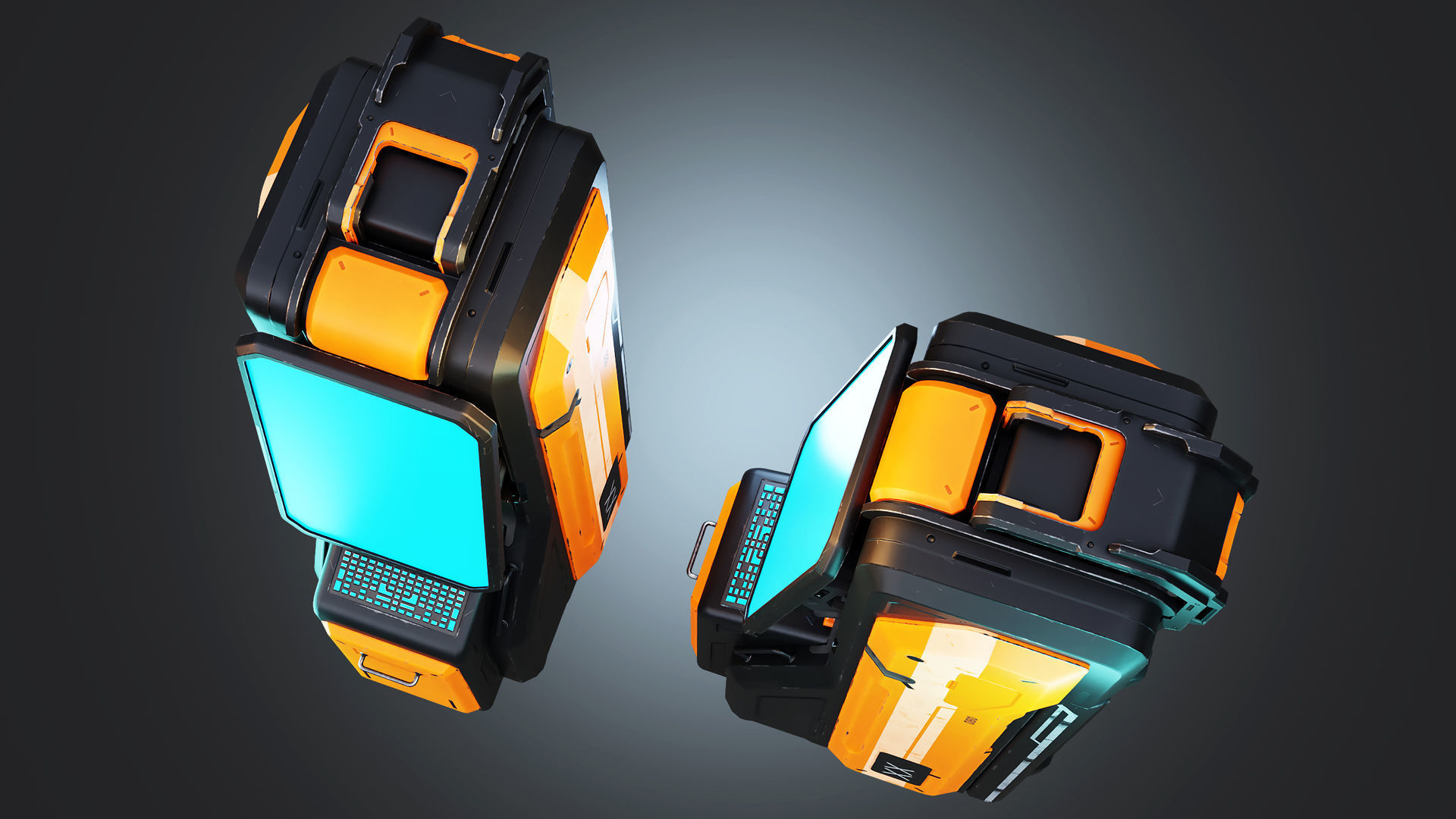 Sci-fi Termina Low-poly 3D model_2