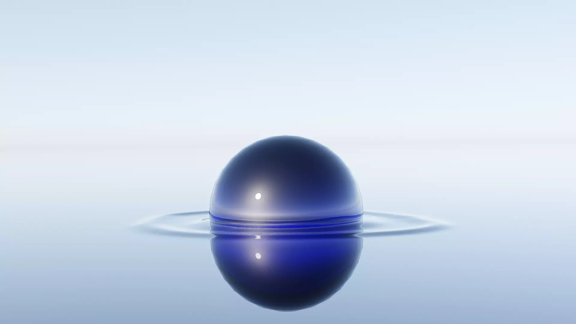 3D Ocean Model egg floating in water 3D model_0