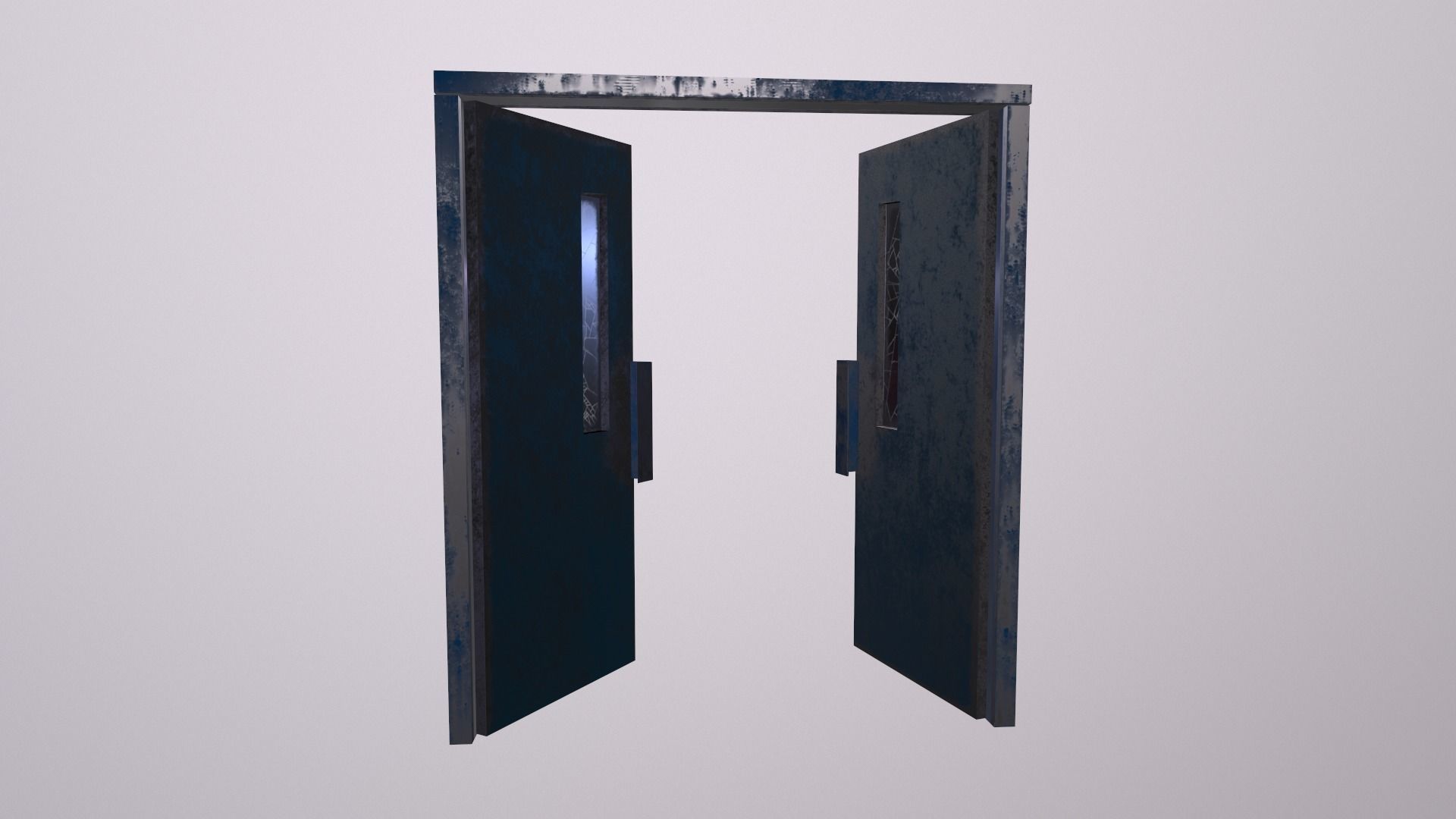 Door Game Ready Low Poly 3D Model Low-poly 3D model_2