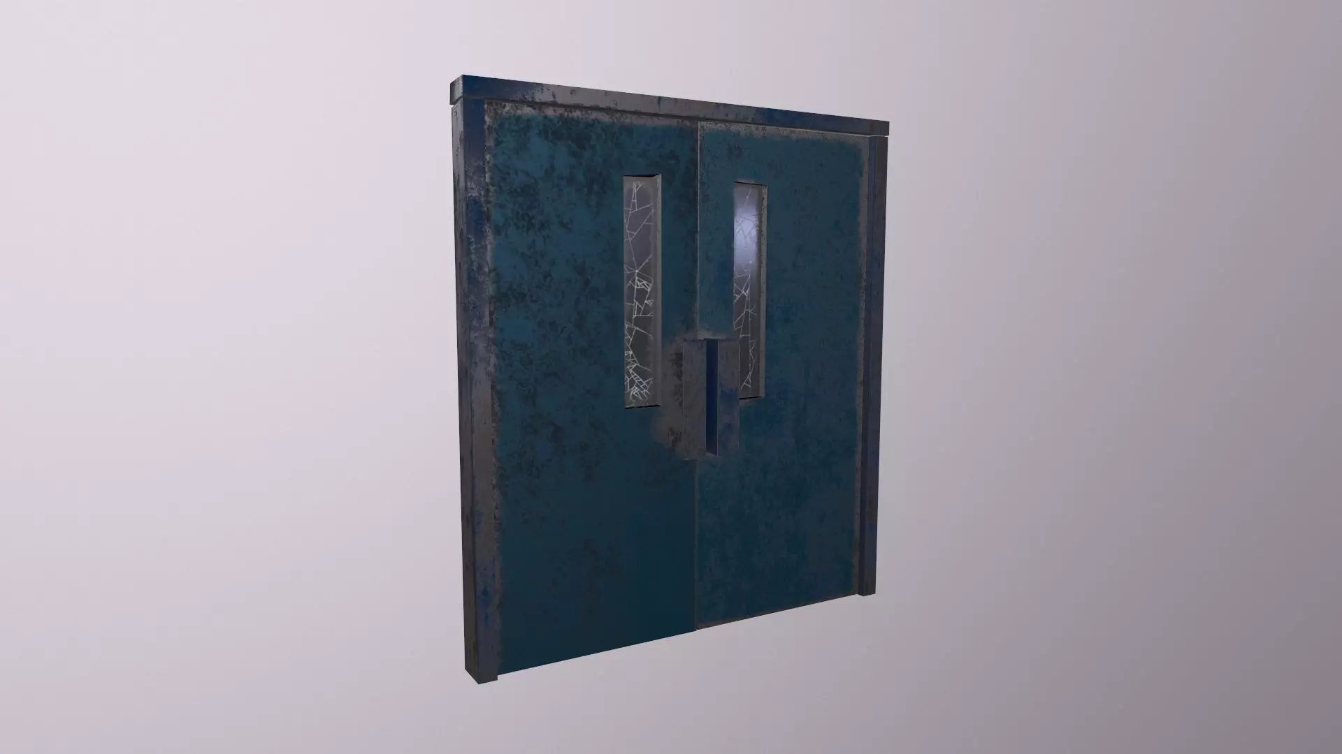 Door Game Ready Low Poly 3D Model Low-poly 3D model_0
