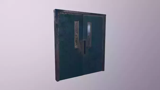 Door Game Ready Low Poly 3D Model Low-poly 3D model