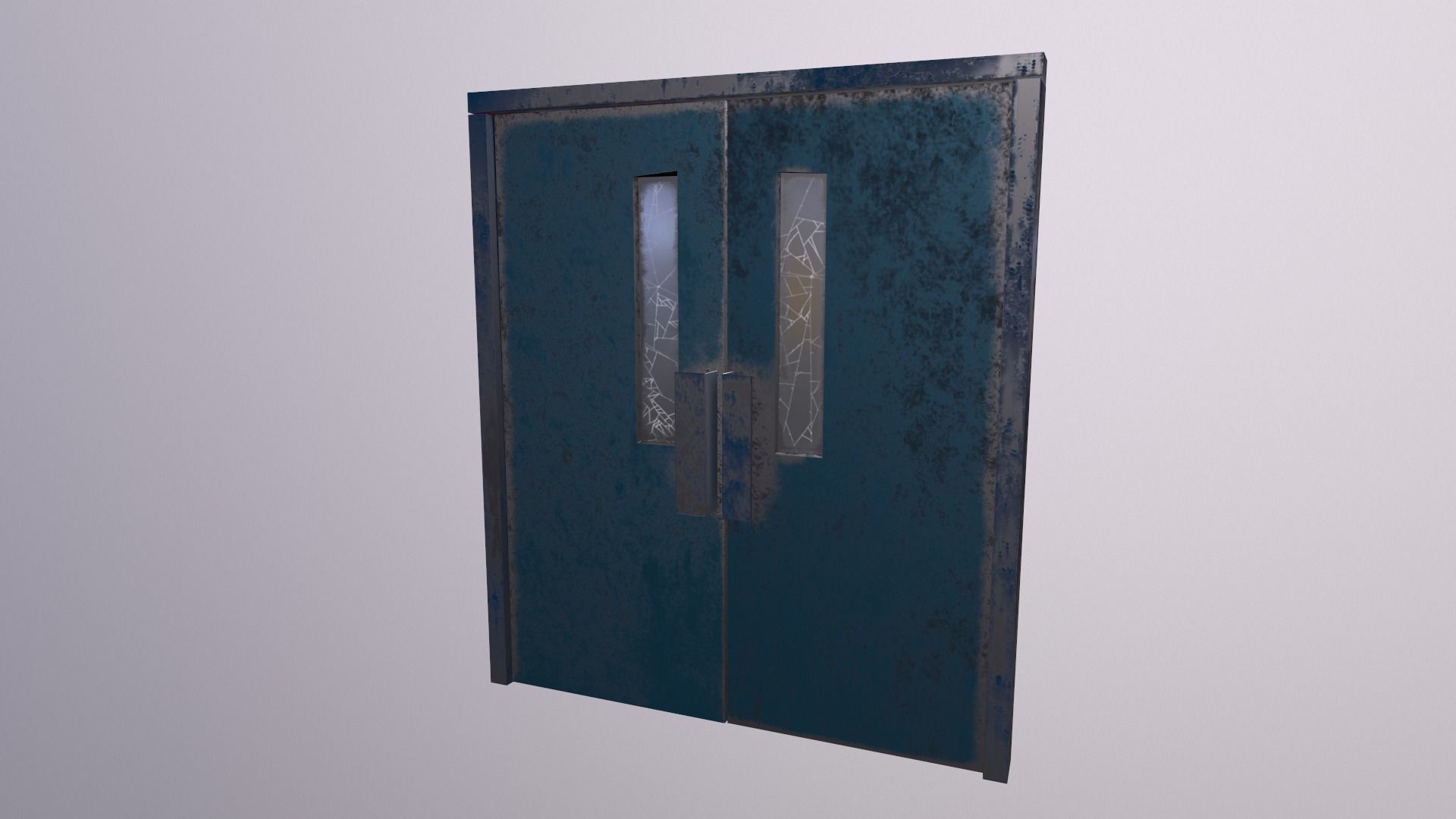 Door Game Ready Low Poly 3D Model Low-poly 3D model_1