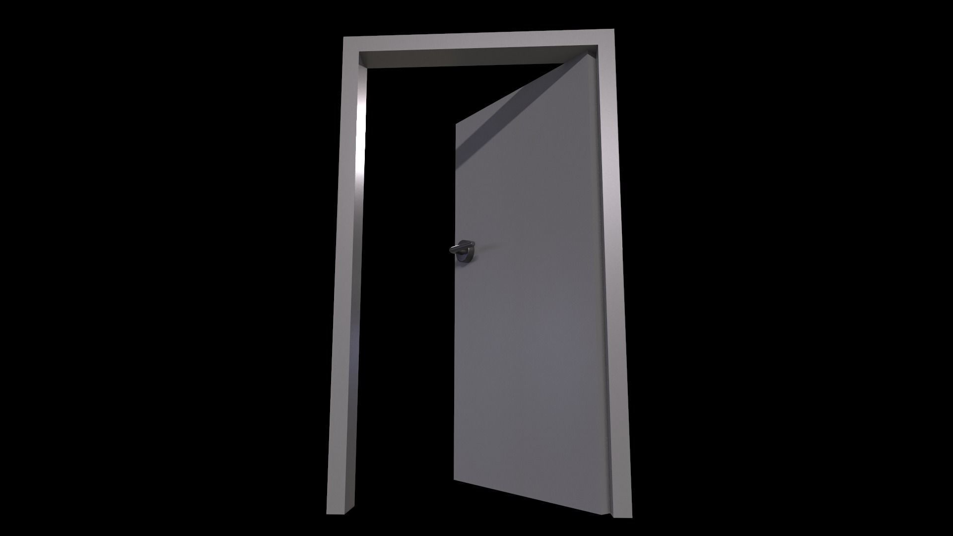 Door Game Ready Low Poly 3D Model Low-poly 3D model_5