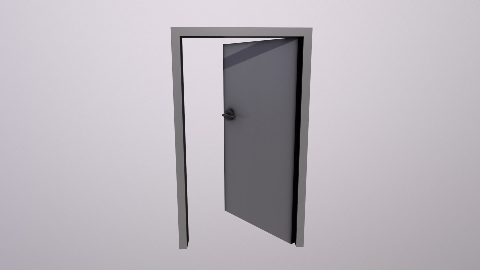 Door Game Ready Low Poly 3D Model Low-poly 3D model_7