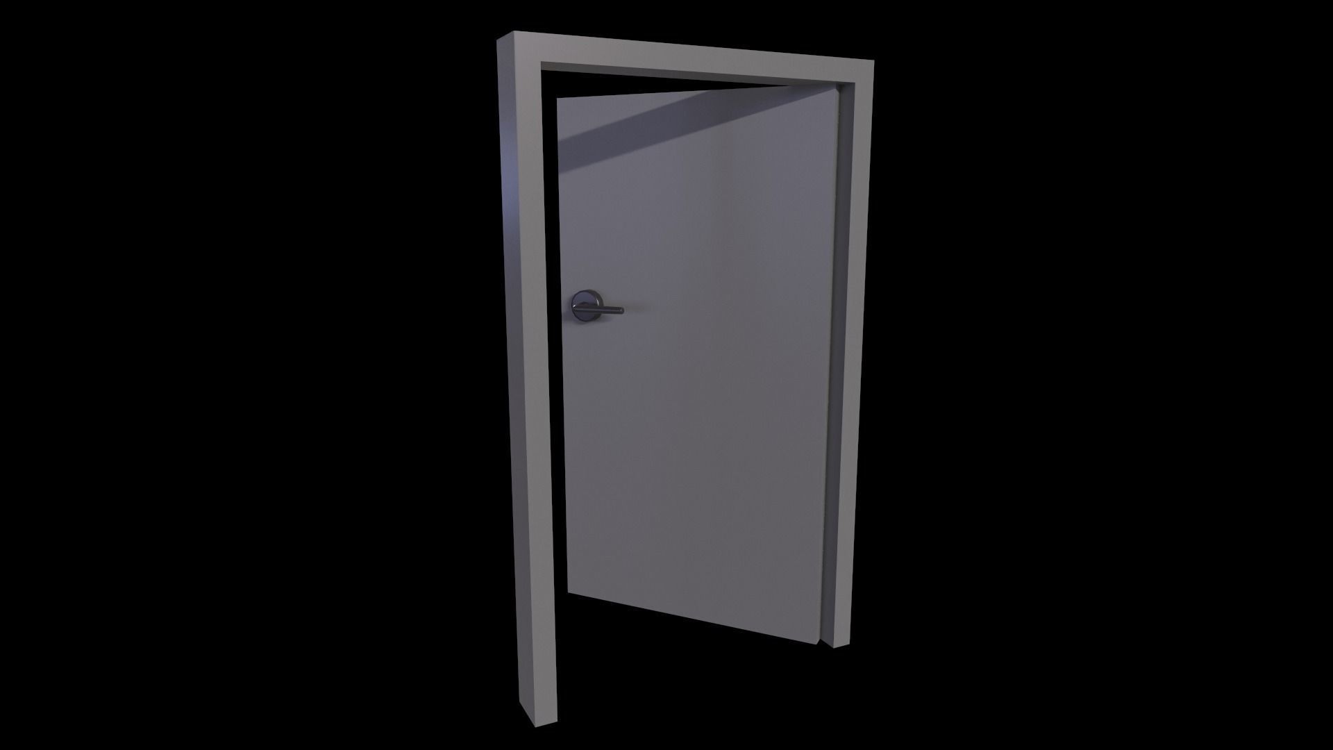 Door Game Ready Low Poly 3D Model Low-poly 3D model_1