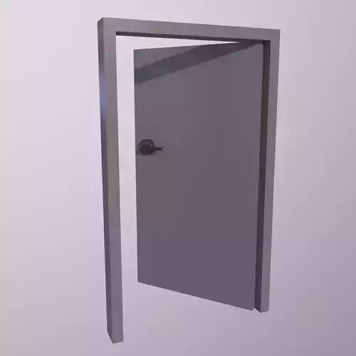 Door Game Ready Low Poly 3D Model Low-poly 3D model