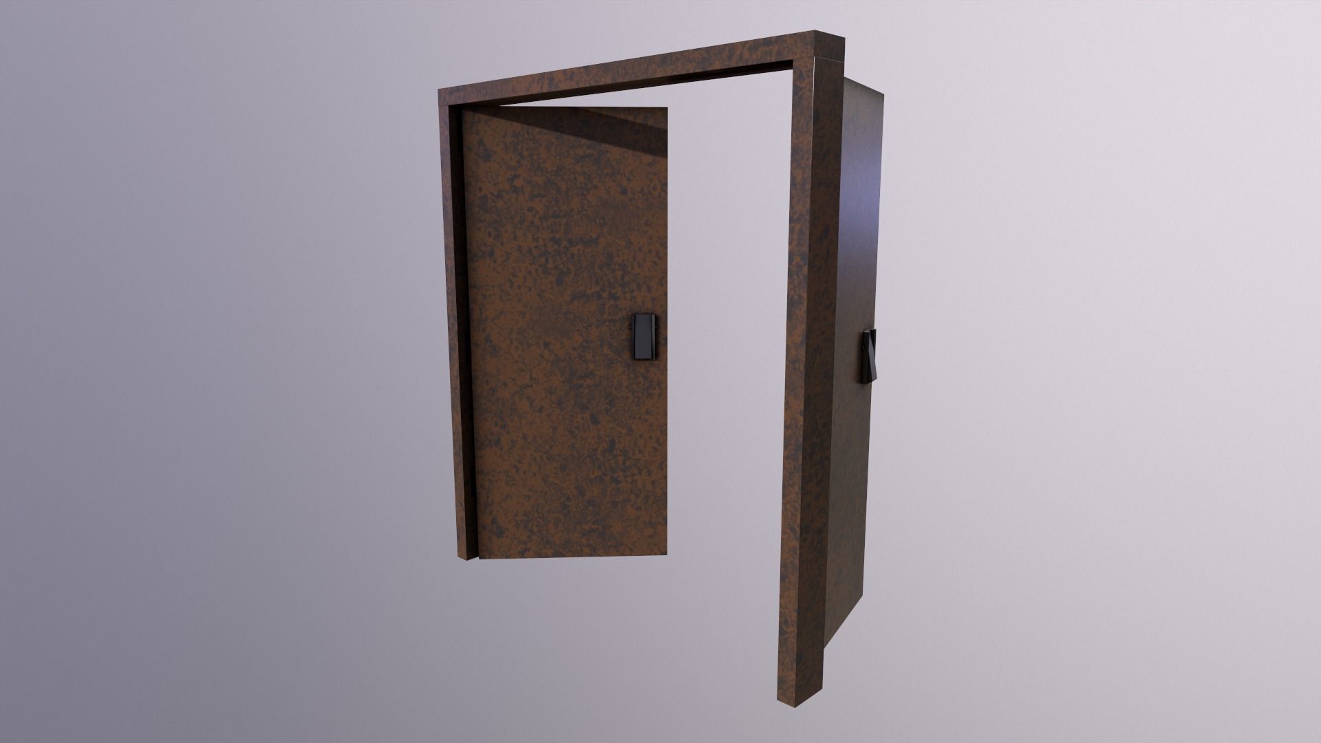 Door Game Ready Low Poly 3D Model Low-poly 3D model_1
