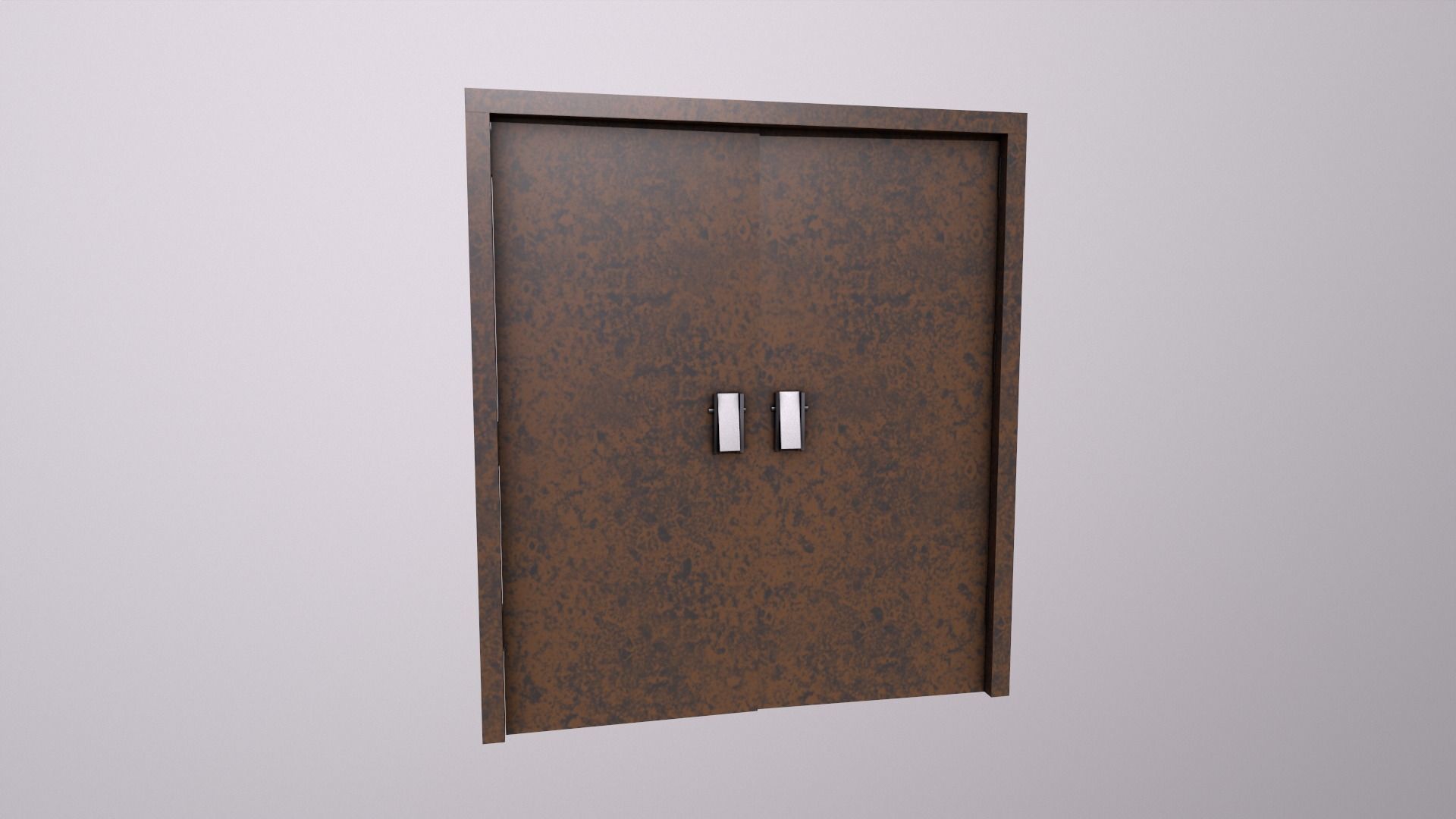 Door Game Ready Low Poly 3D Model Low-poly 3D model_2