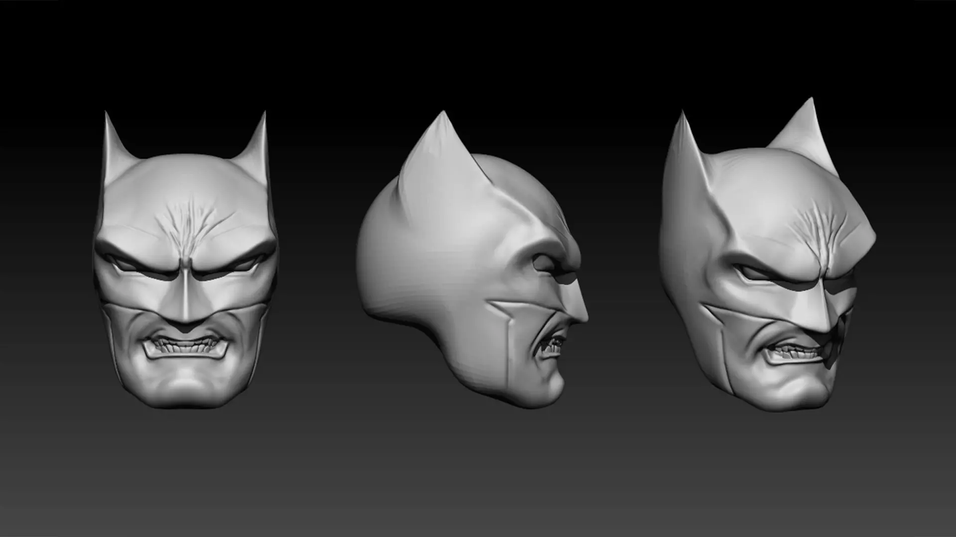 Batman Hush - Angry Face 3D print model_0
