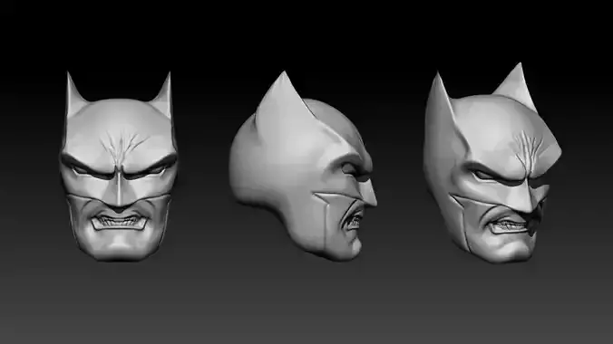 Batman Hush - Angry Face 3D print model