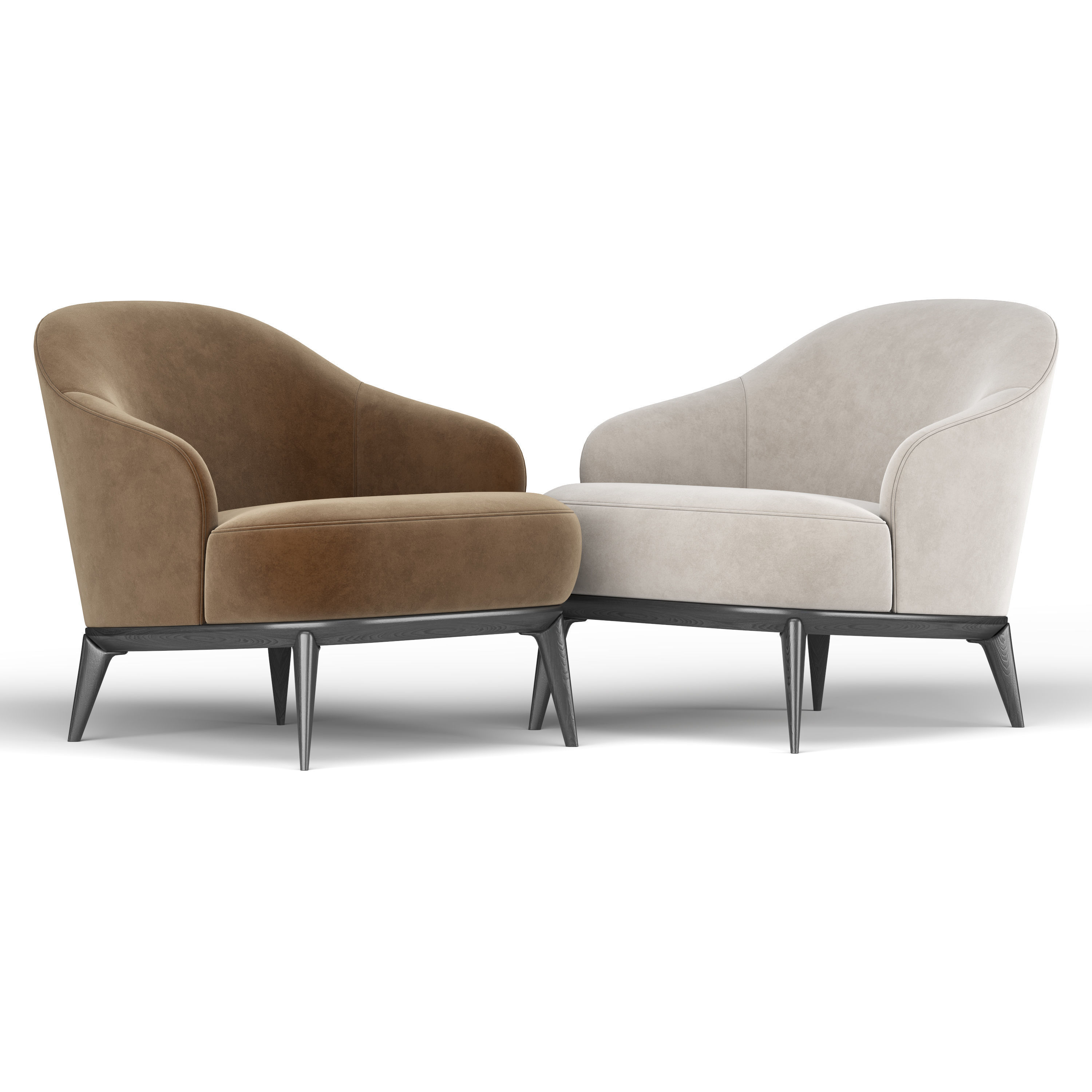 Leslie Armchair 3D model_4