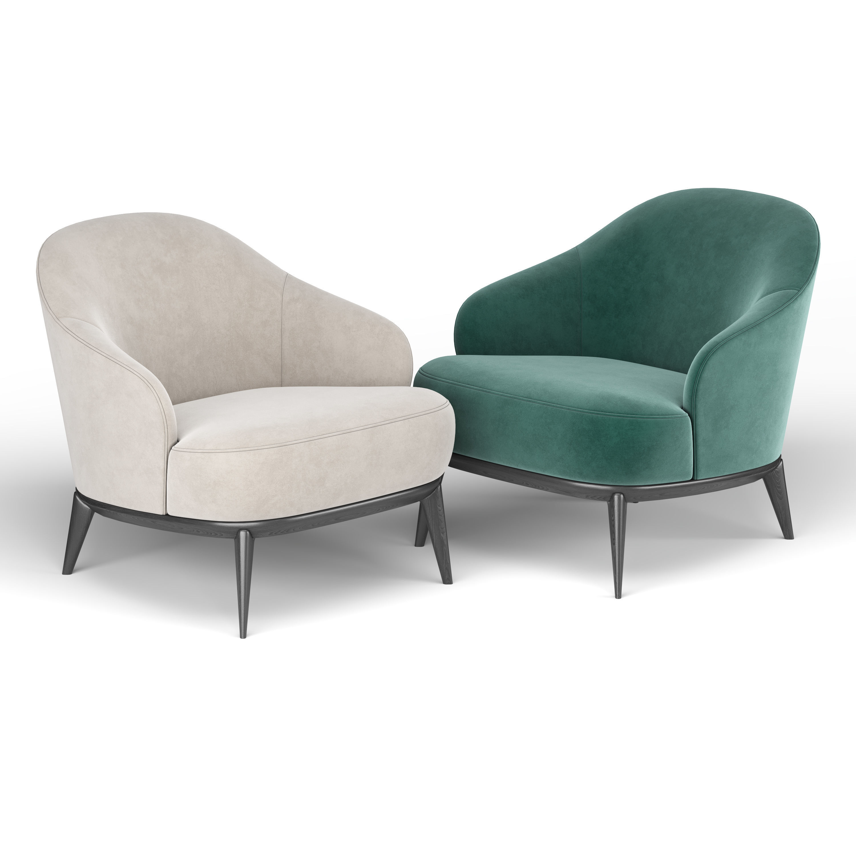 Leslie Armchair 3D model_5