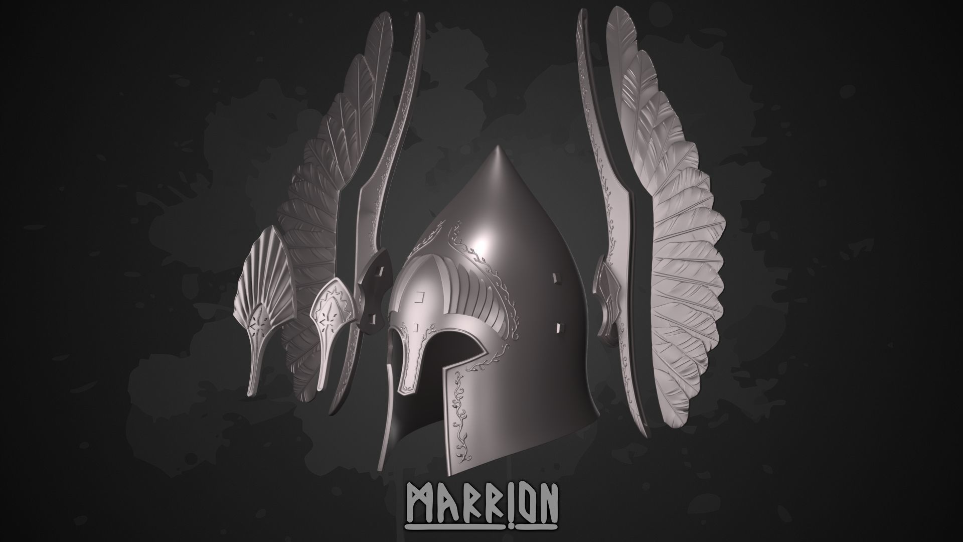 LEGACY Gondor Fountain Guard Kings Guard Helmet LoTR 3D print model_3