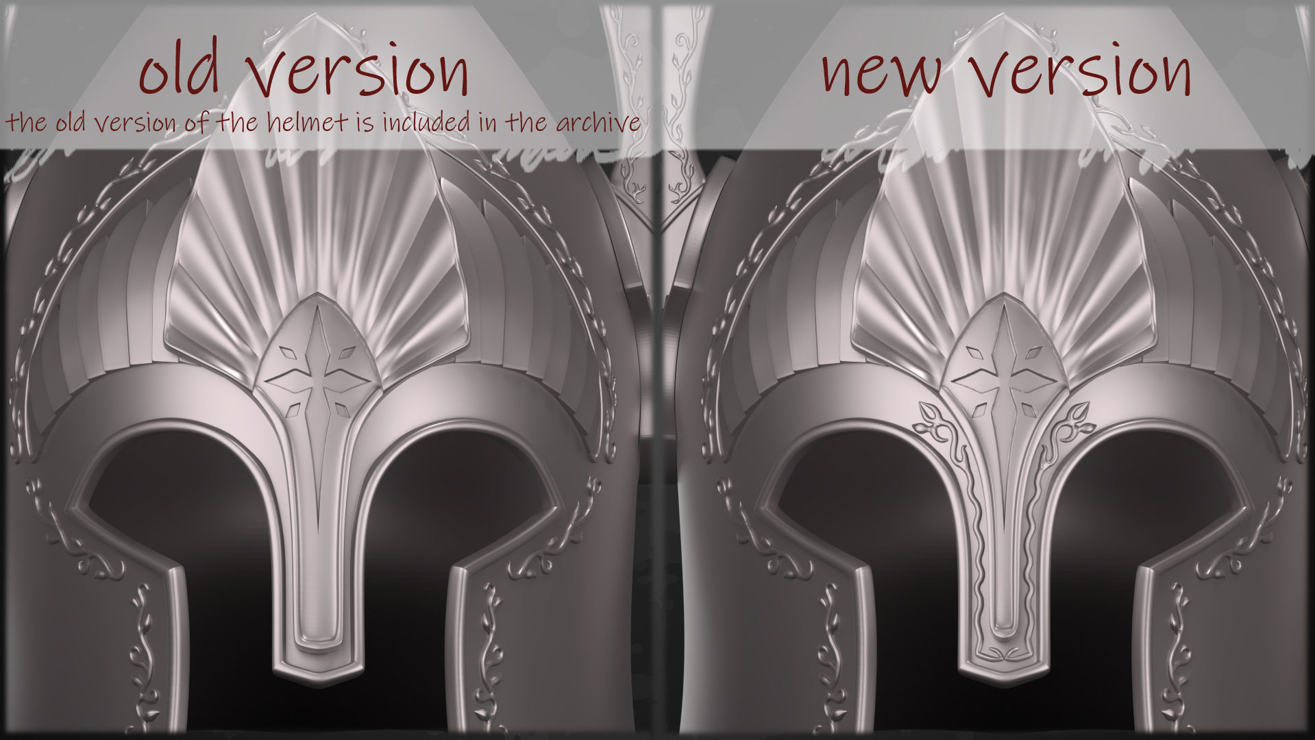 LEGACY Gondor Fountain Guard Kings Guard Helmet LoTR 3D print model_2