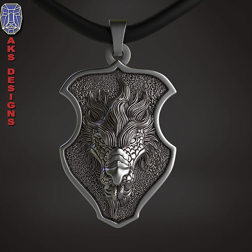  Pendant animal jewelry Dragon 1 3D print model