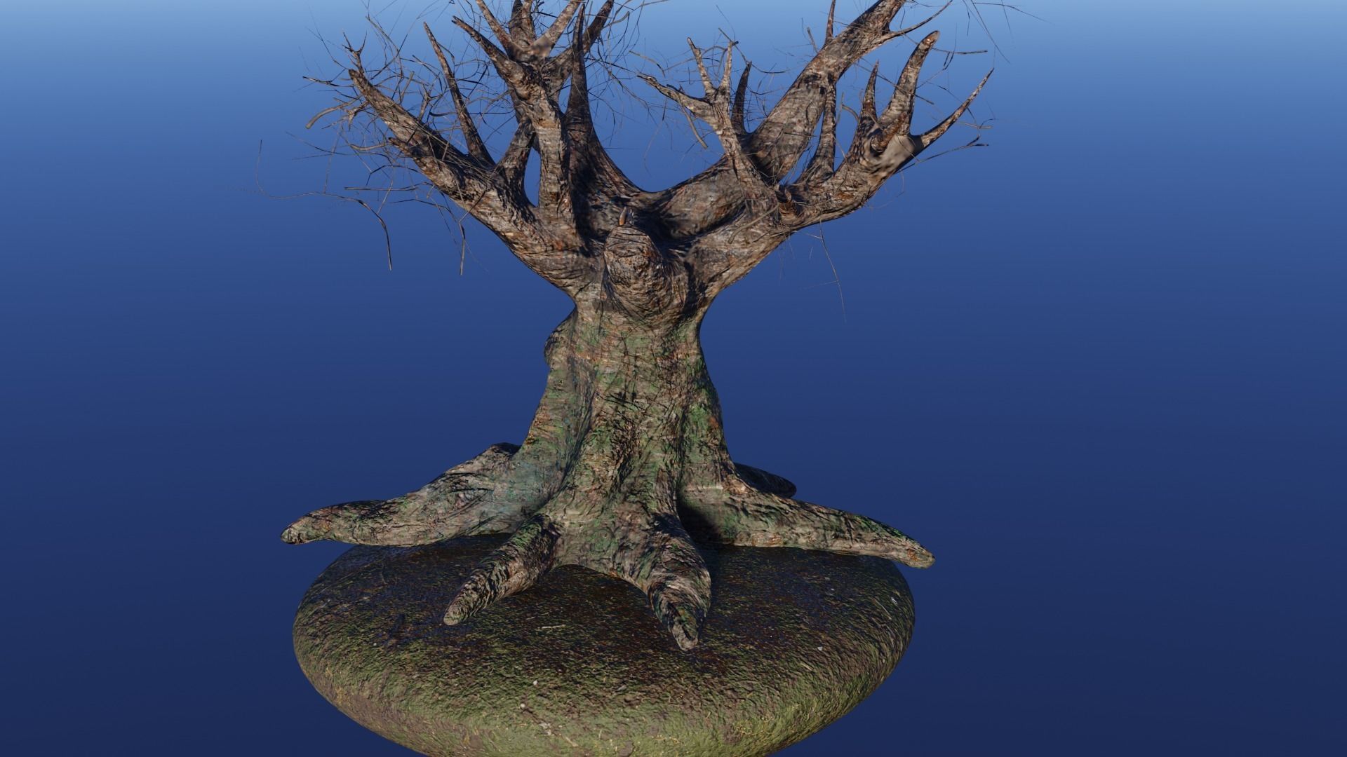 Dead Fantasy Tree with holes 3D model_2