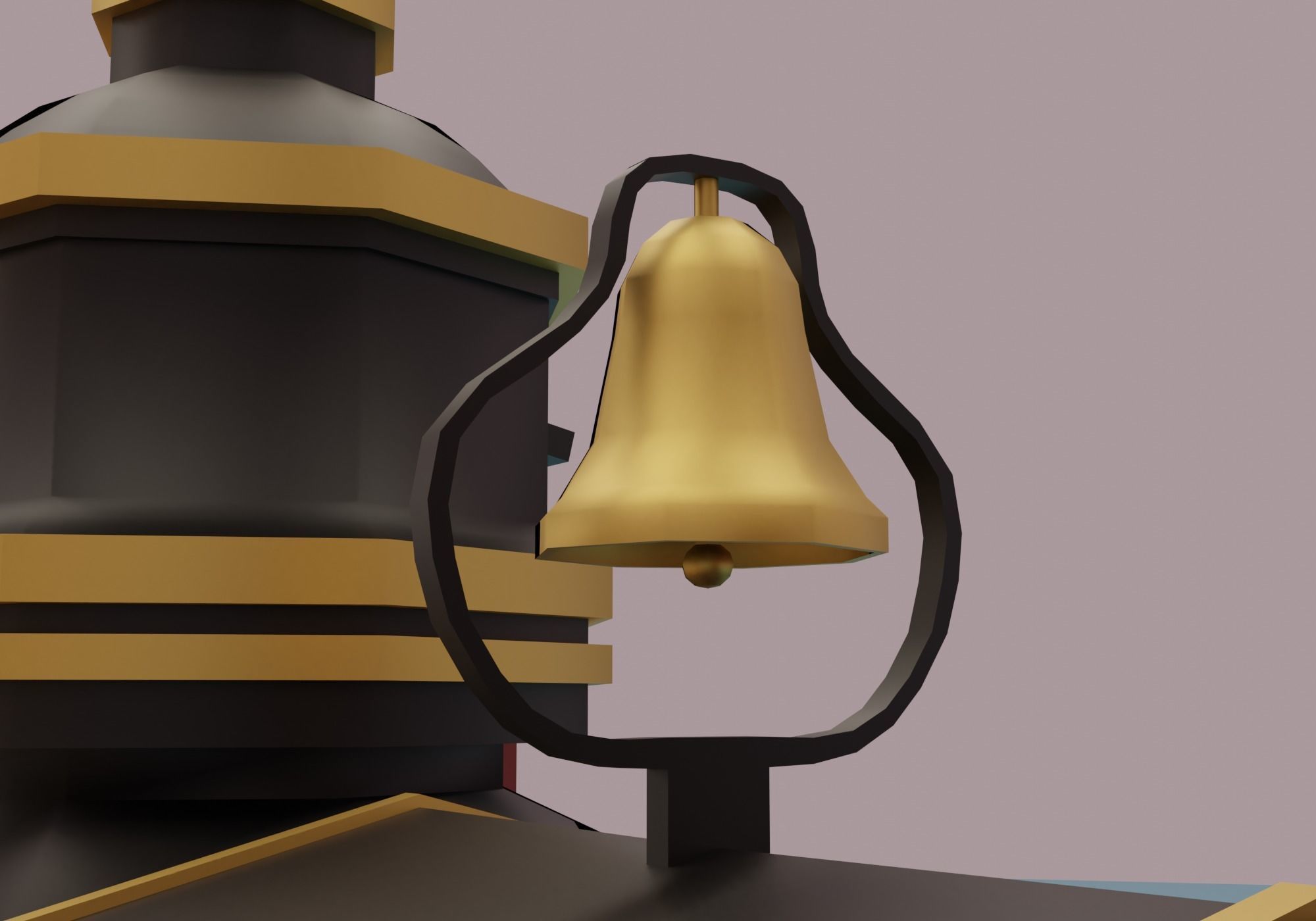 Train station Low-poly 3D model_12