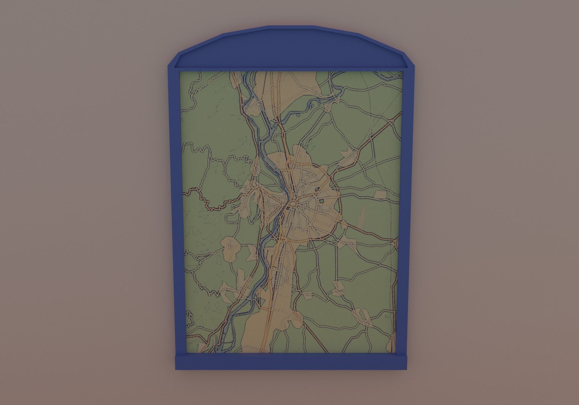 Train station Low-poly 3D model_8