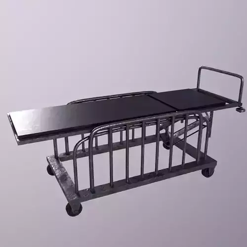 Stretcher -  Hospital Bed  -Game Ready - PBR 3D Model