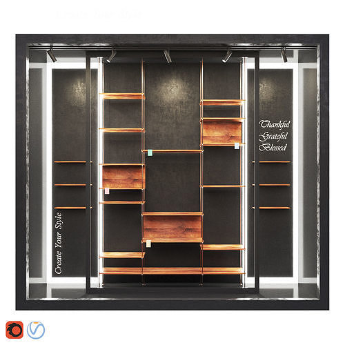 Shop Window-shelf 3D model