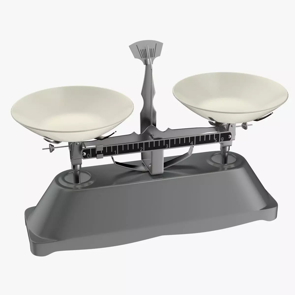 Lab Mechanical Balance Scale 3D model