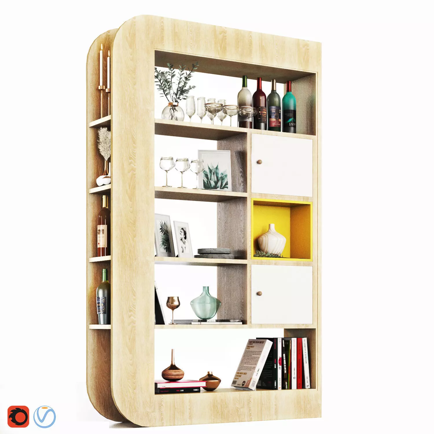 Decorative Shelves-Minh Tri 3D model
