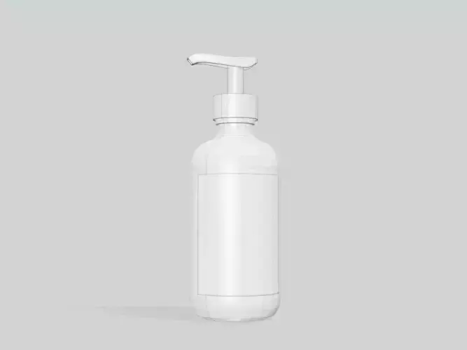 Pump Bottle Mock Up  3D model