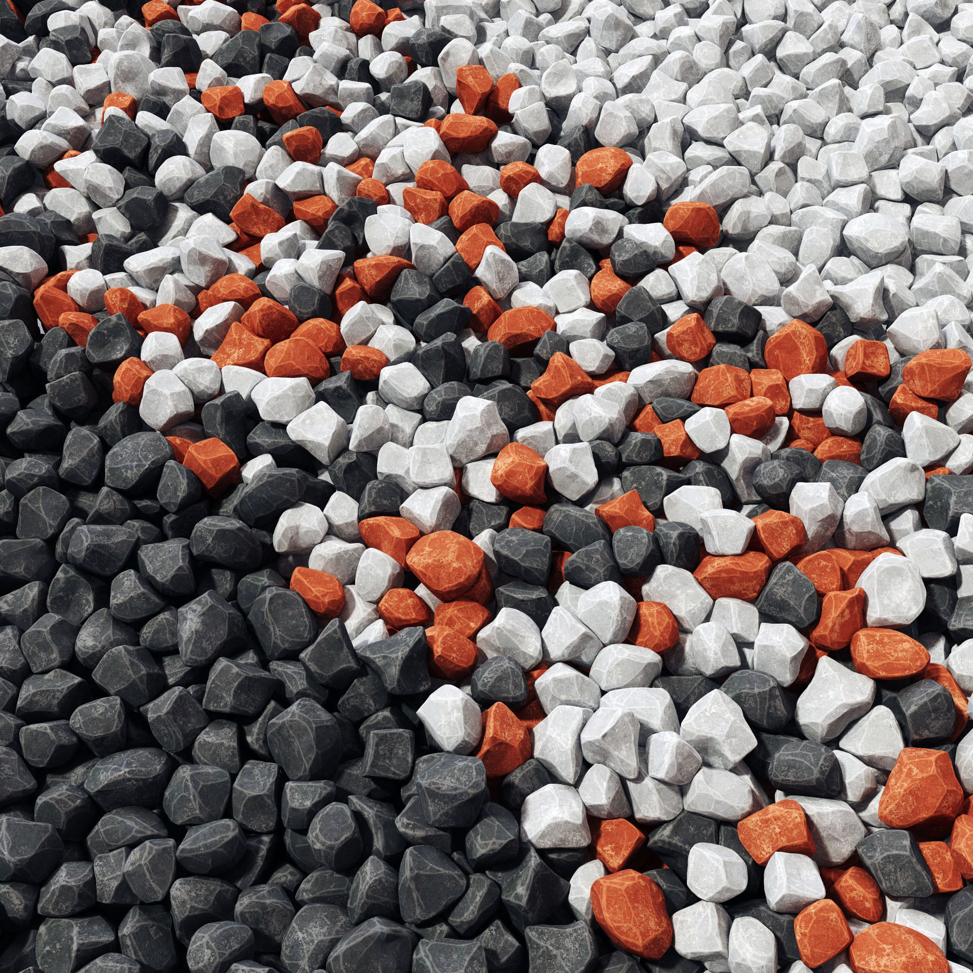 Gravel splinter smooth n1 3D model_6