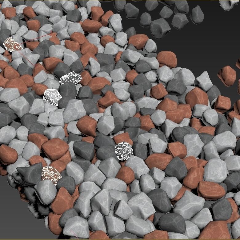 Gravel splinter smooth n1 3D model_15