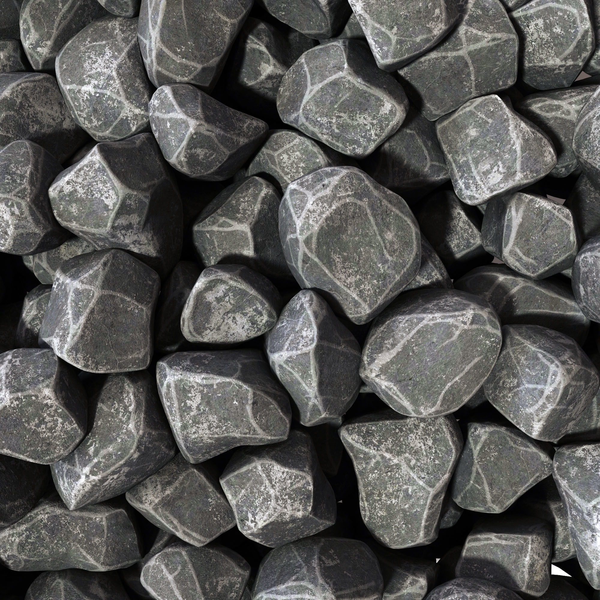 Gravel splinter smooth n1 3D model_8