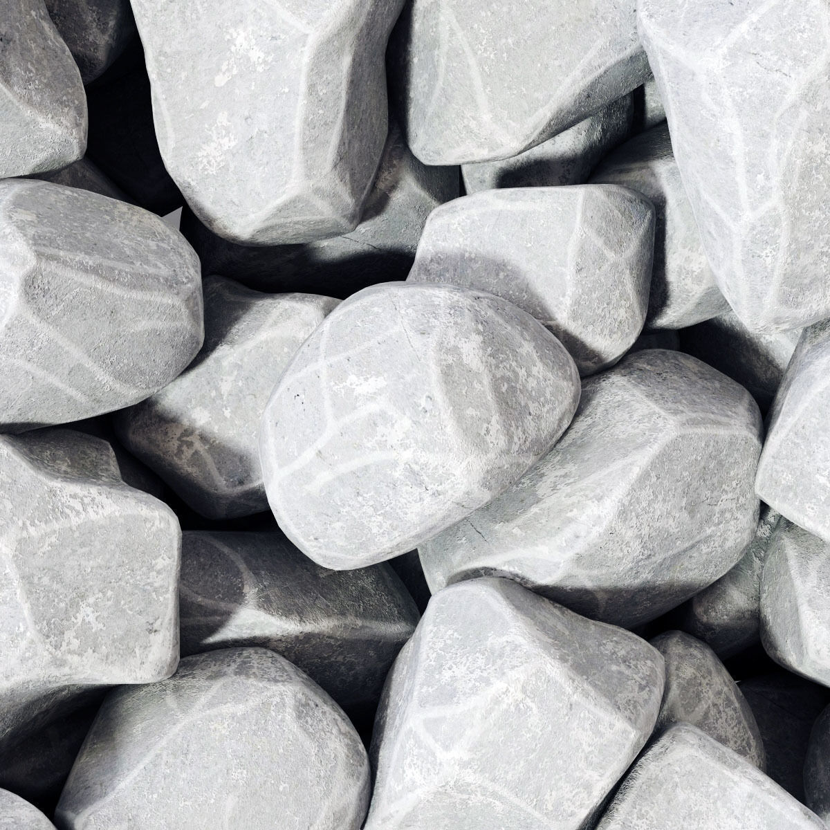 Gravel splinter smooth n1 3D model_5