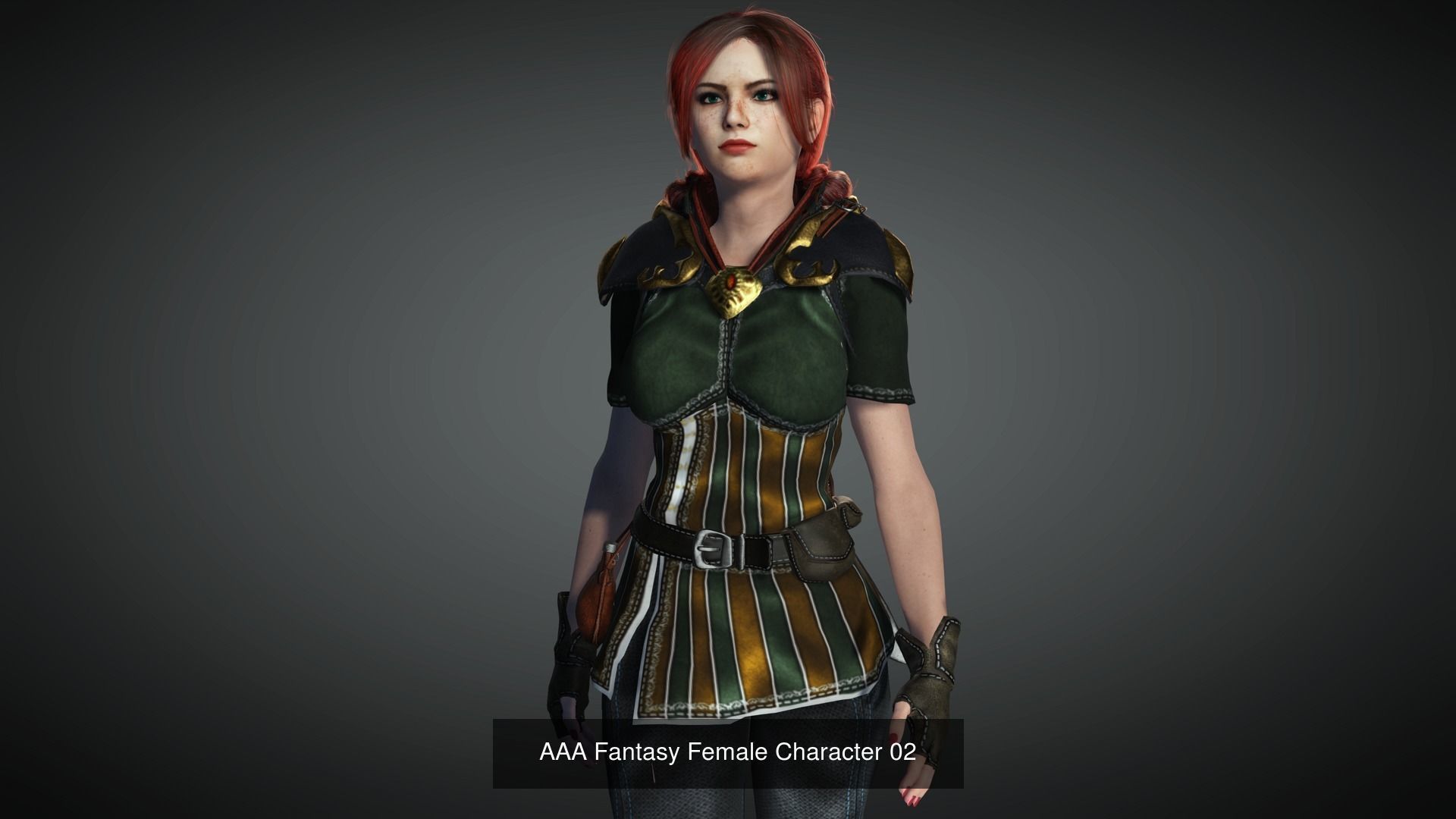 AAA Fantasy Female Character Pack 1 3D Model Collection_2