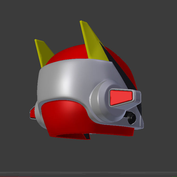 Machineman helmet 3D print model_3