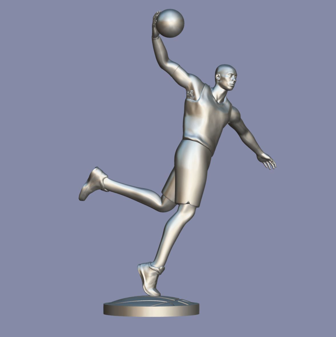 Kobe Bryant ready for full color 3d printing 3D print model_5