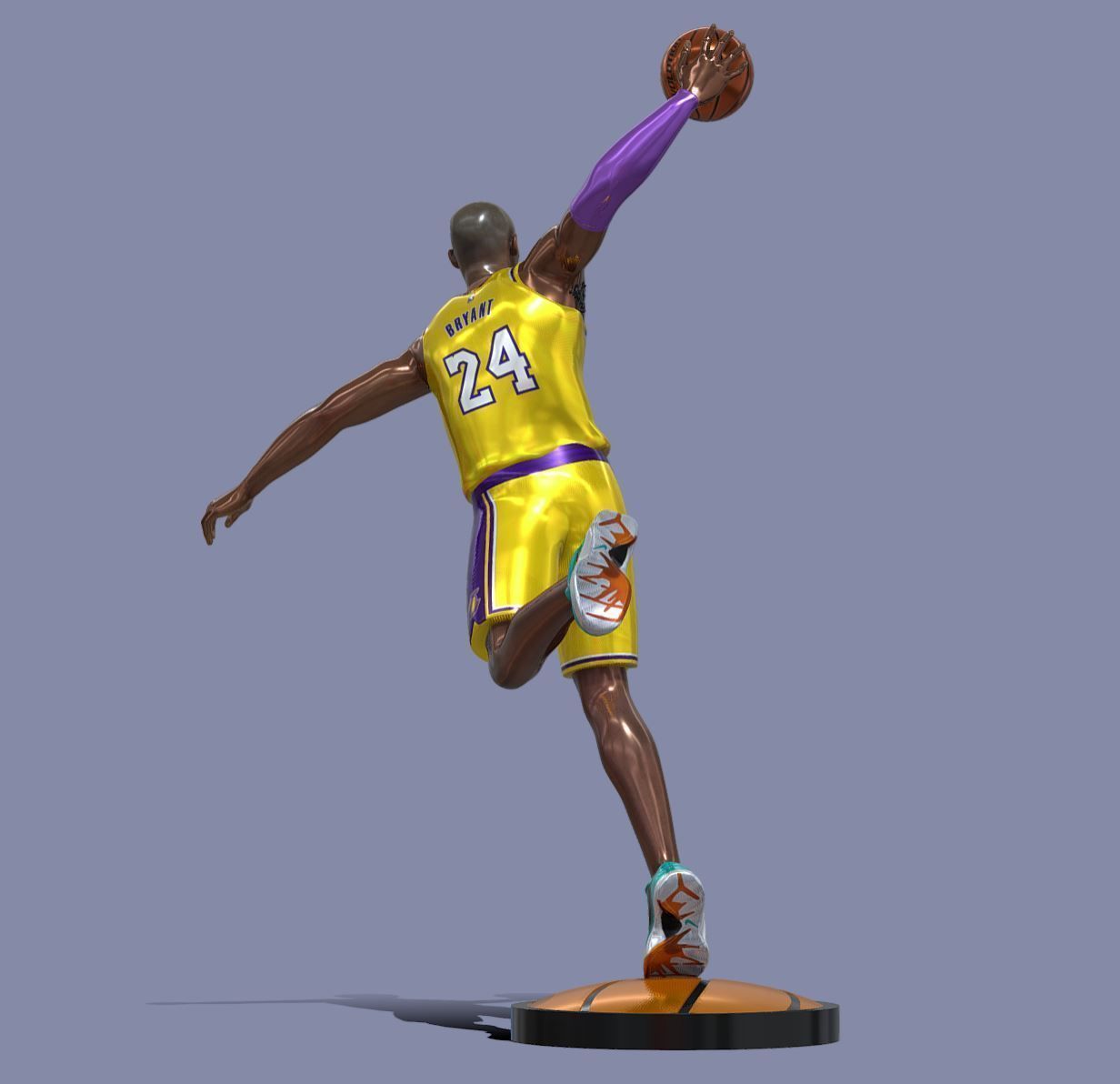 Kobe Bryant ready for full color 3d printing 3D print model_3