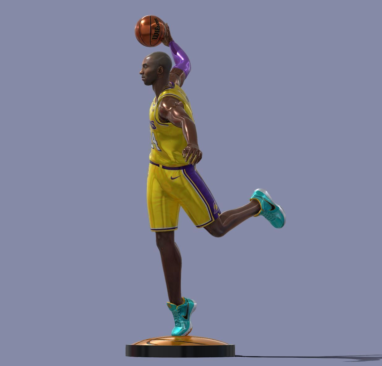 Kobe Bryant ready for full color 3d printing 3D print model_2