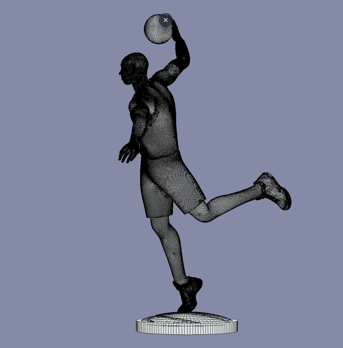 Kobe Bryant ready for full color 3d printing 3D print model_7