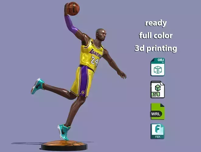 Kobe Bryant ready for full color 3d printing 3D print model