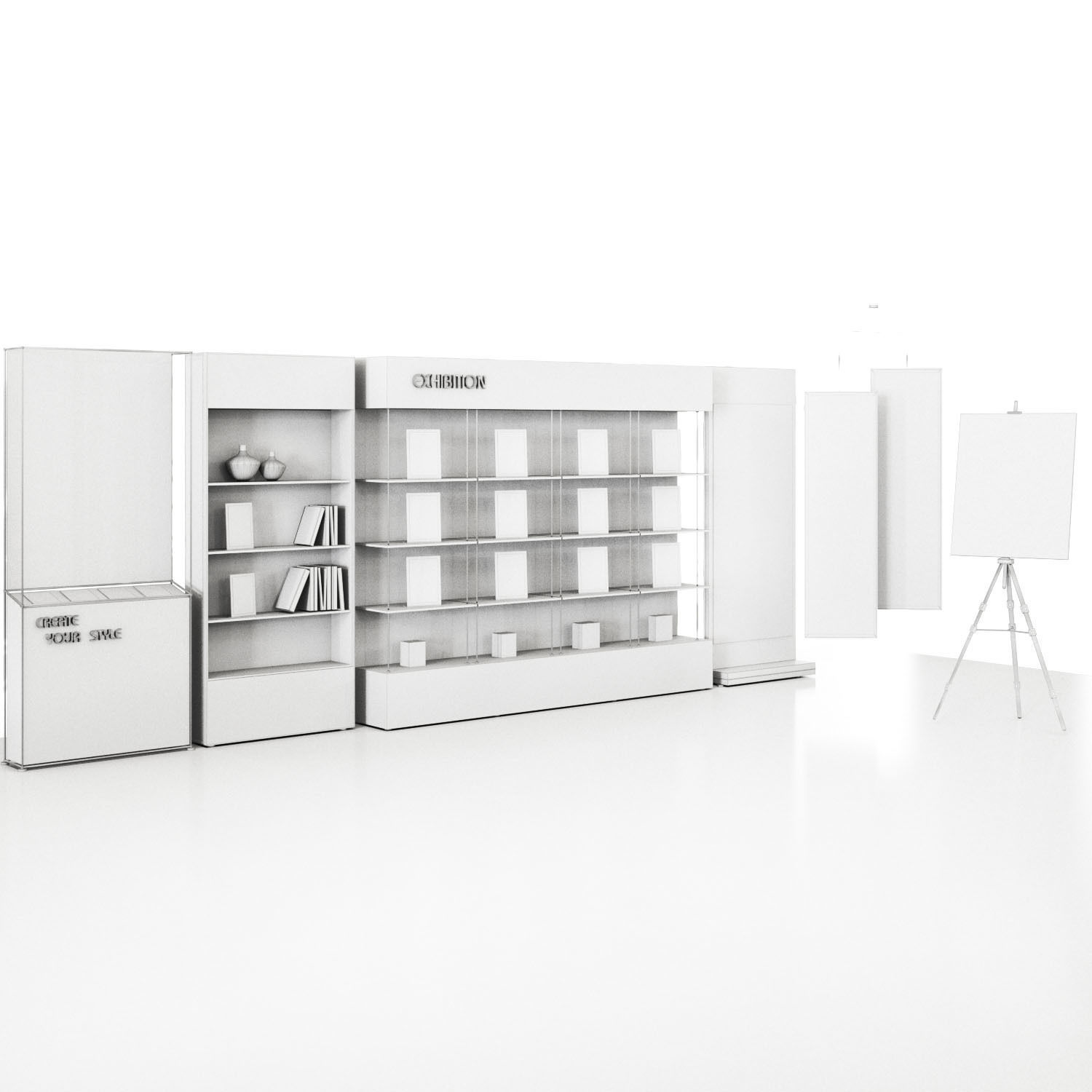 Showcase Exhibition  3D model_4