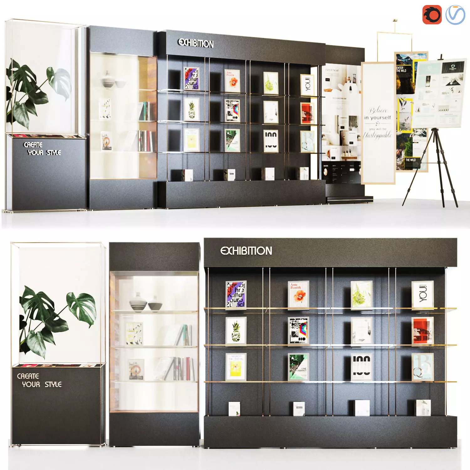 Showcase Exhibition  3D model_0