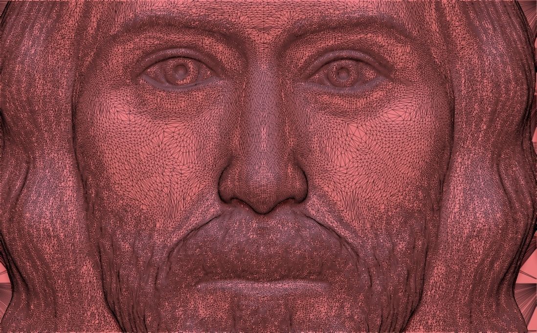 Jesus Christ medallion pendant 3D printing ready stl obj 3D print model_29